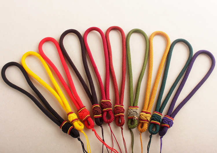 千眼菩提子手把绳文玩把玩常用绳粗款木雕车挂绳6mm手把玩件挂绳