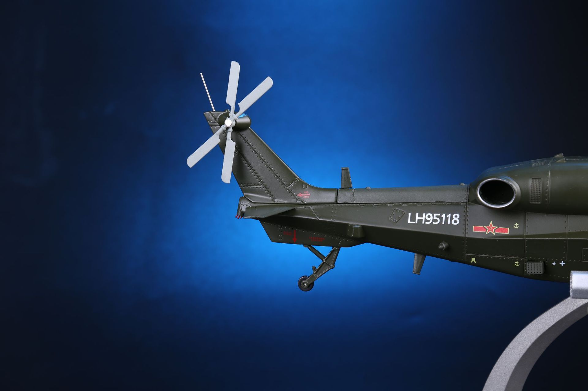 1:48直10武装直升机模型直十wz-10飞机模型合金仿真摆件退伍礼品