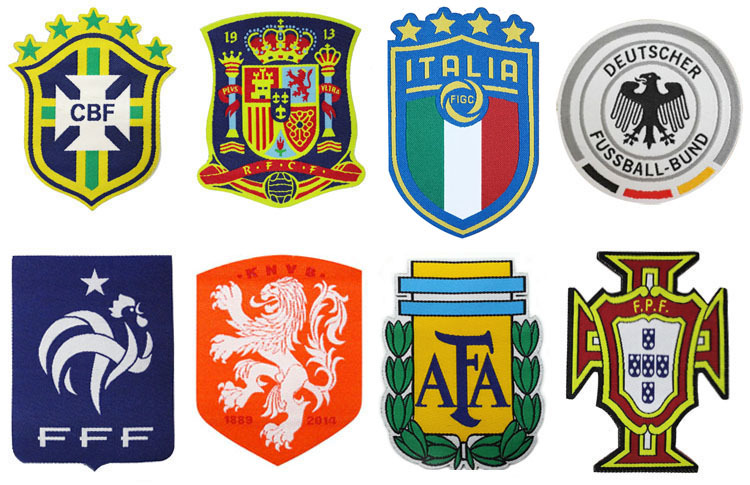 皇马利物浦 马竞切尔西巴黎ac米兰国米足球队 背胶烫印 布贴队徽