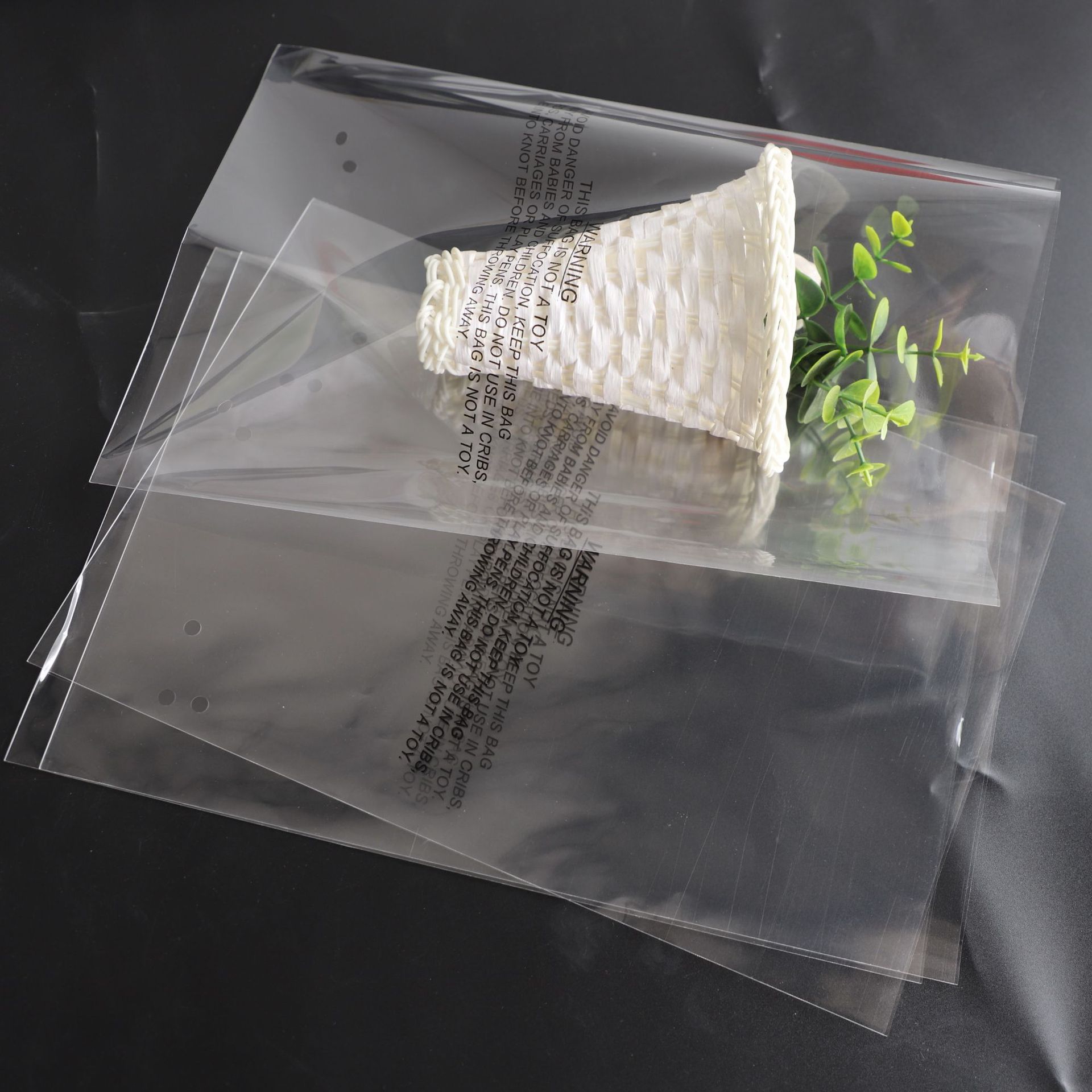 opp高透明硬质塑料平口袋 捆扎口 面包房同款 点心蛋糕水果分装袋