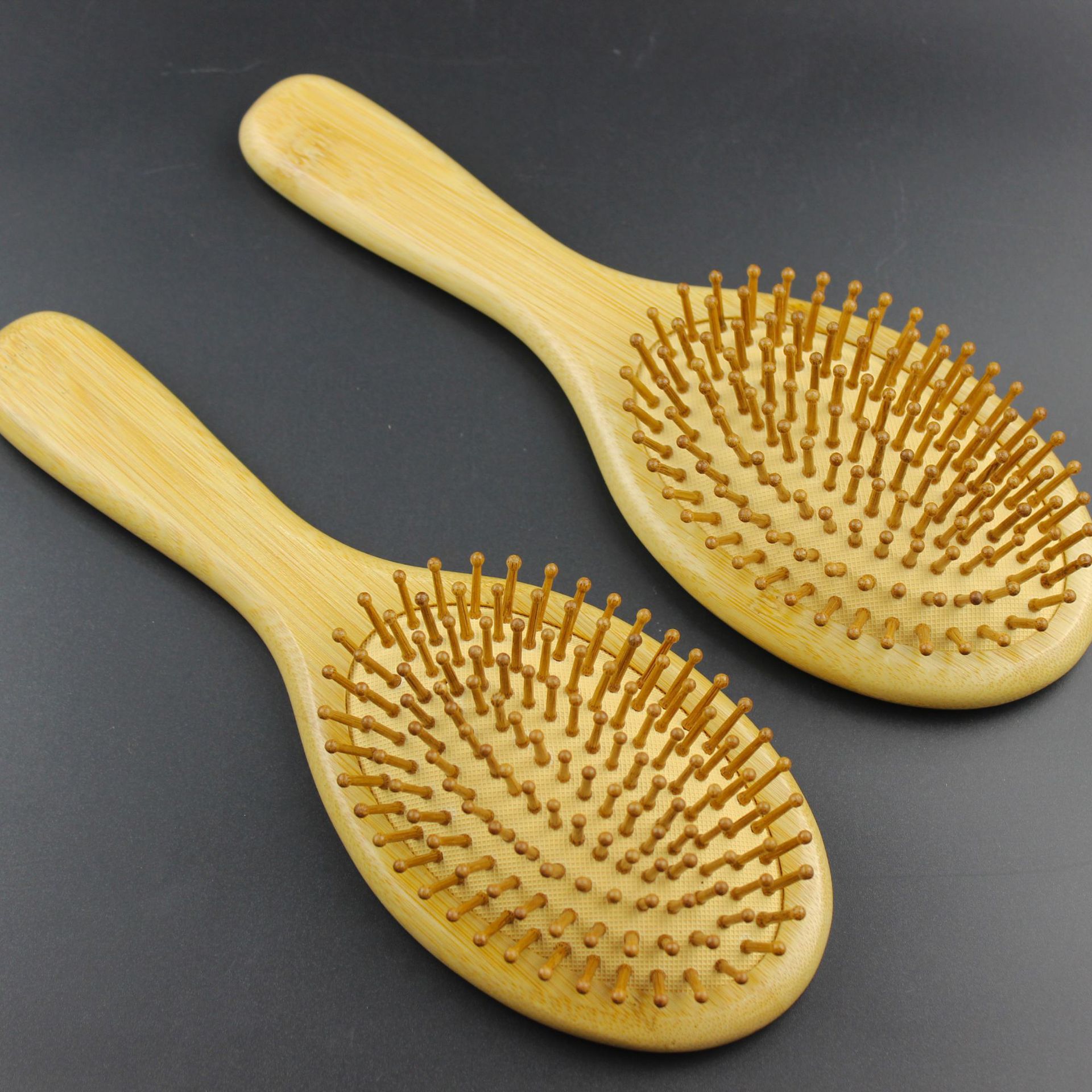 楠竹气囊按摩梳子头部经络女士顺长发梳卷发梳木静电气垫梳家用