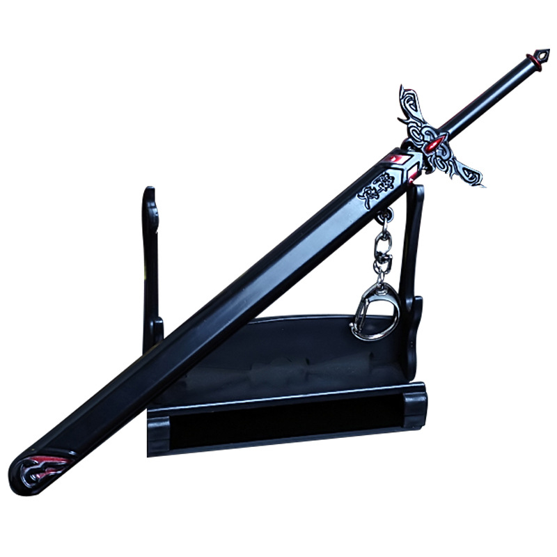 武器模型 薛洋降灾剑22厘米带鞘刀合金兵器魏无羡 剧场版忘羡笛子