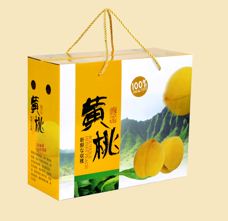 现货炎陵黄桃礼盒包装盒 桃子瓦楞纸箱盒子5斤10斤厂家直销批发