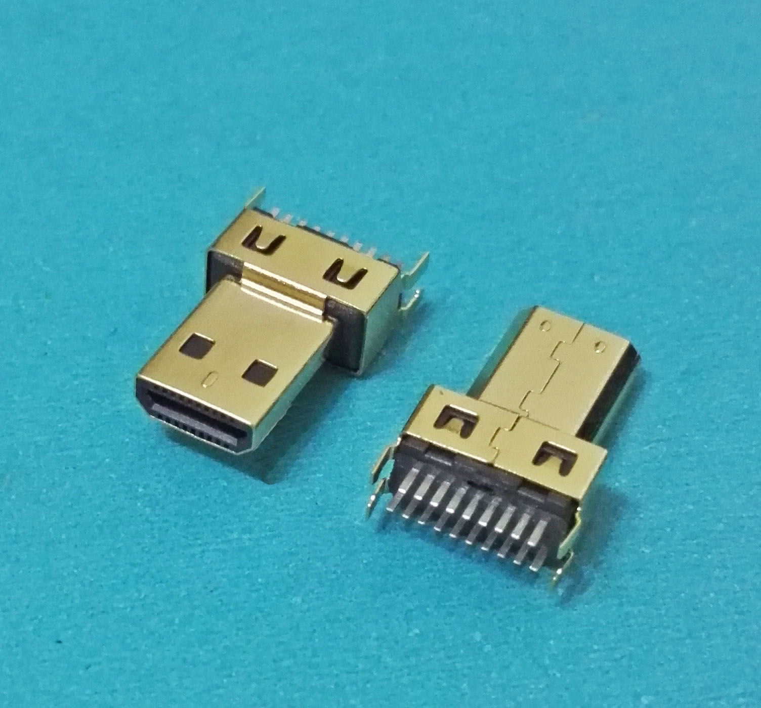 micro hdmi19p公头 micro hdmi高清接口 夹板式(板厚1.0mm)
