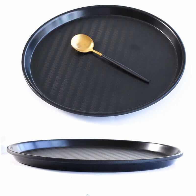 木子屋原创密胺美器皿托盘圆形收纳盘酒店塑料茶水杯托盘厂家直销