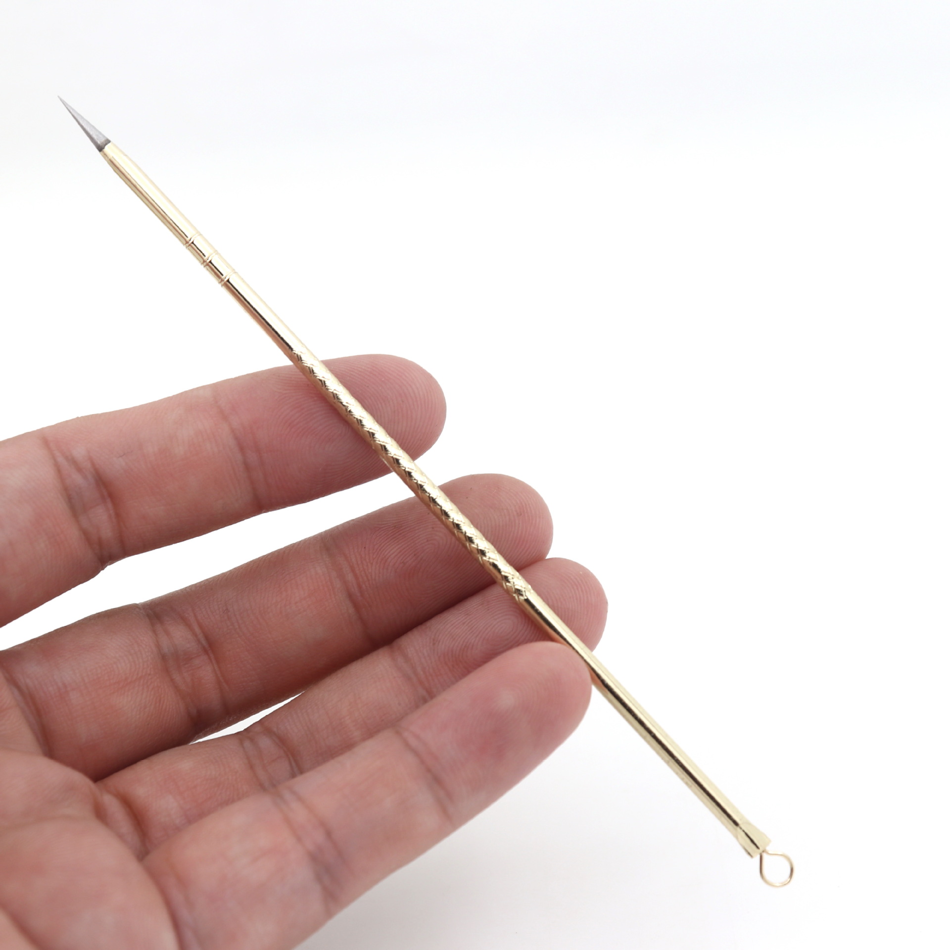 厂家不锈钢镀金粉刺针 痘痘针 黑头针 粉刺挑 挤暗疮青春痘工具