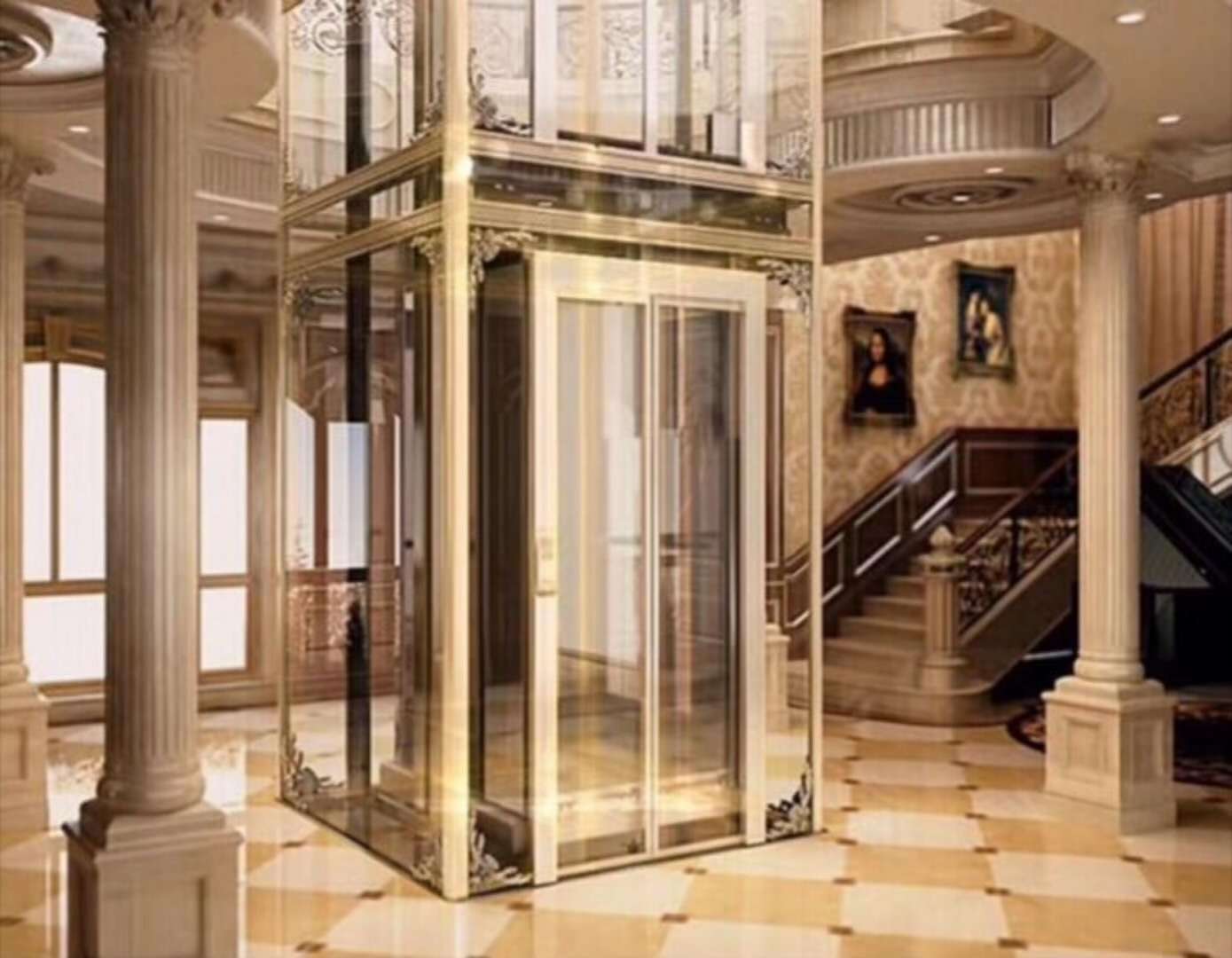 品牌电梯批发厂家直销豪华别墅电梯,家用电梯小型玻璃