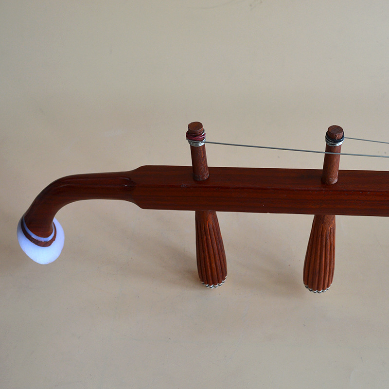 【热卖精制】精品红花梨面红大低胡正八方低音二胡乐器