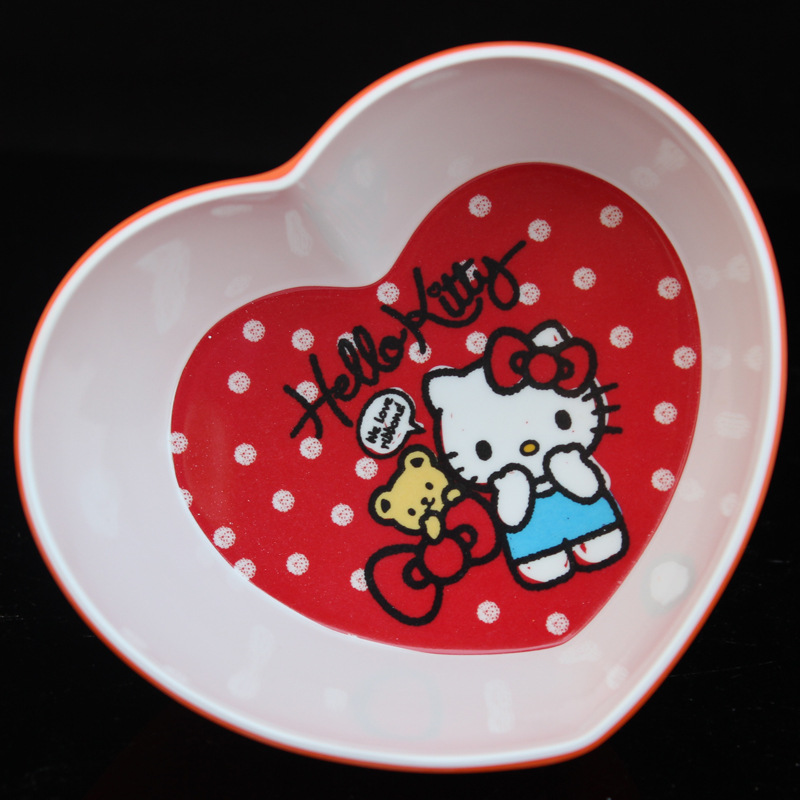 美耐皿高档密胺餐具 双色儿童碗 双色心形碗 melamine ware