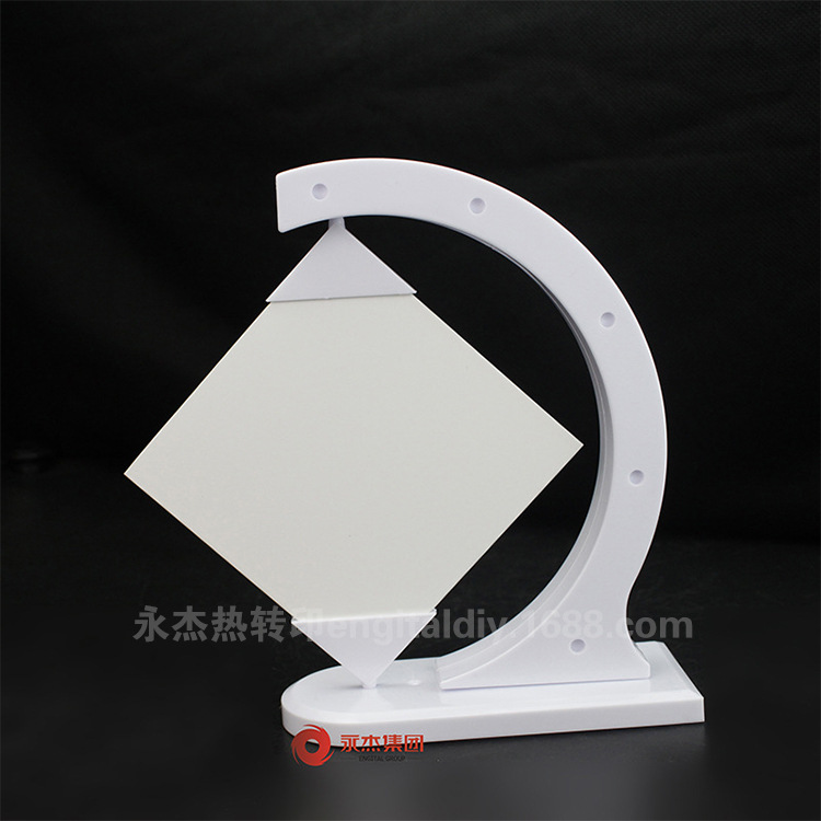 Glass Photo Frame_Prismatic Flip Photo Frame_Fan-Shaped Glass Photo Frame_Thermal Transfer Printing Glass Photo Frame