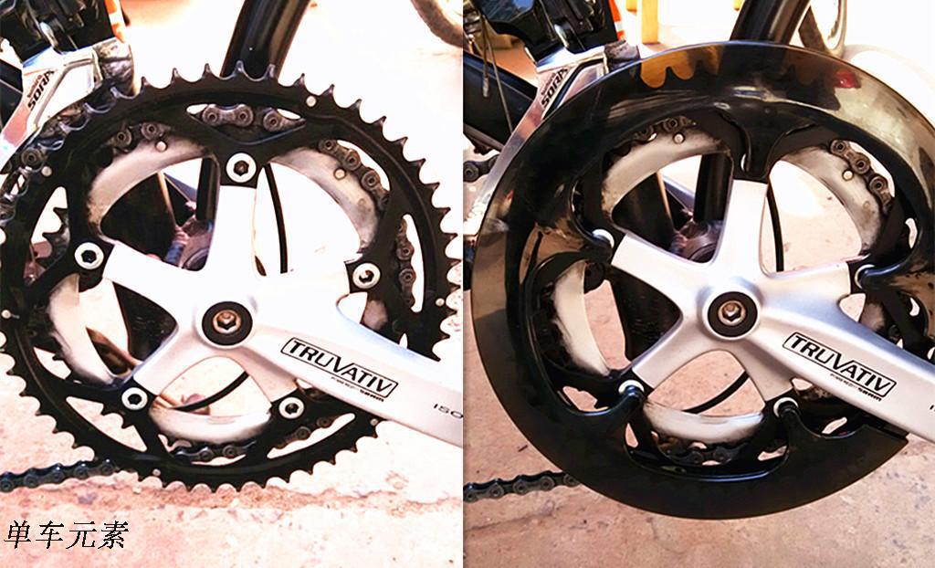 52齿折叠车公路车牙盘护盘大行欧亚马折叠车牙盘保护罩56t护盘