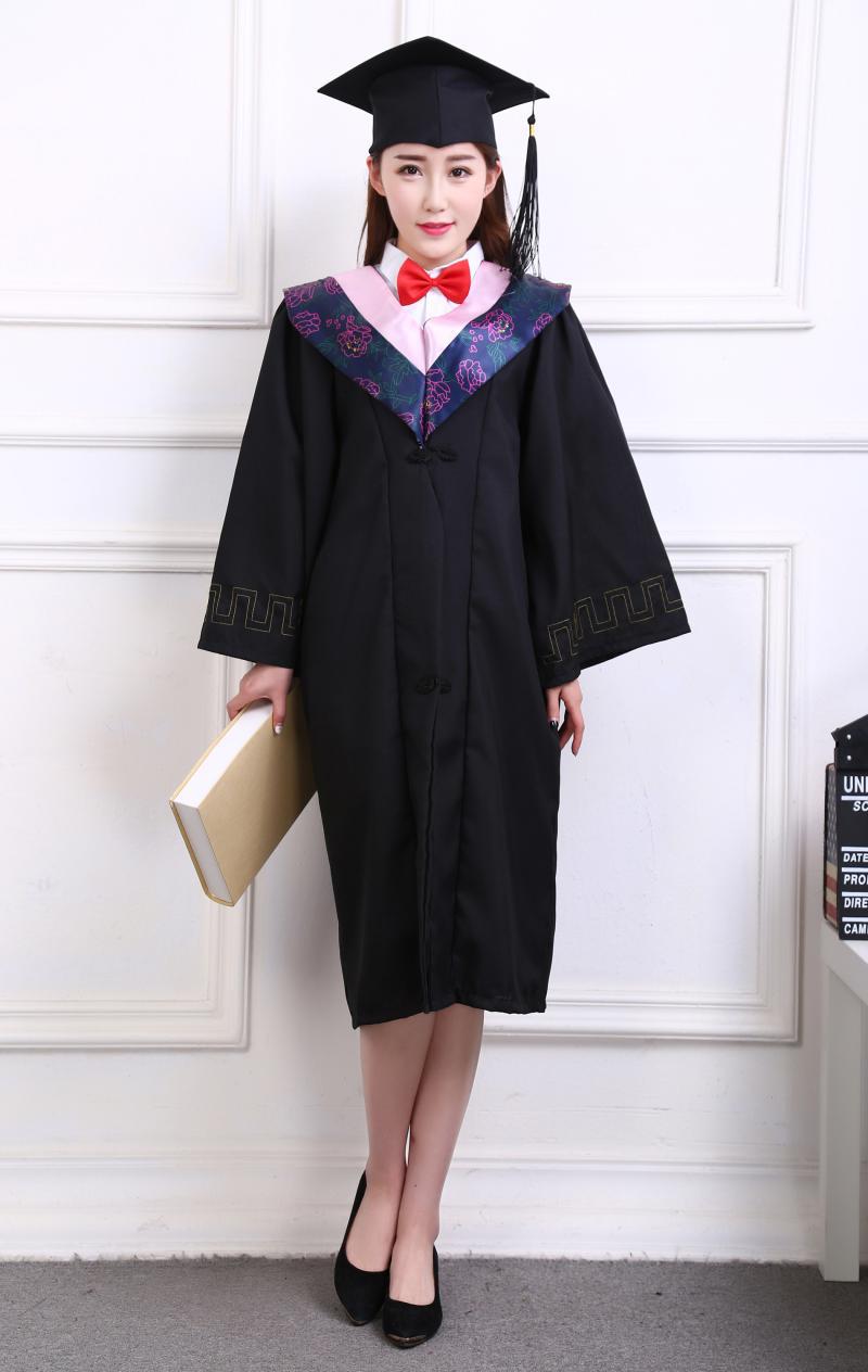 学士服学位服文理科硕博士服毕业照礼服送垂布学士帽