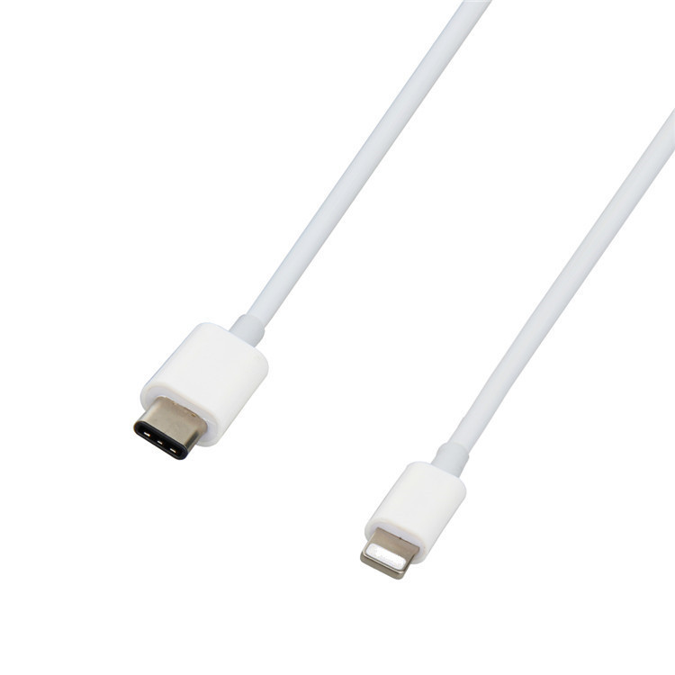 pvc type-c 转 lightning 数据线,适用于苹果8/i5/i6 塑胶壳