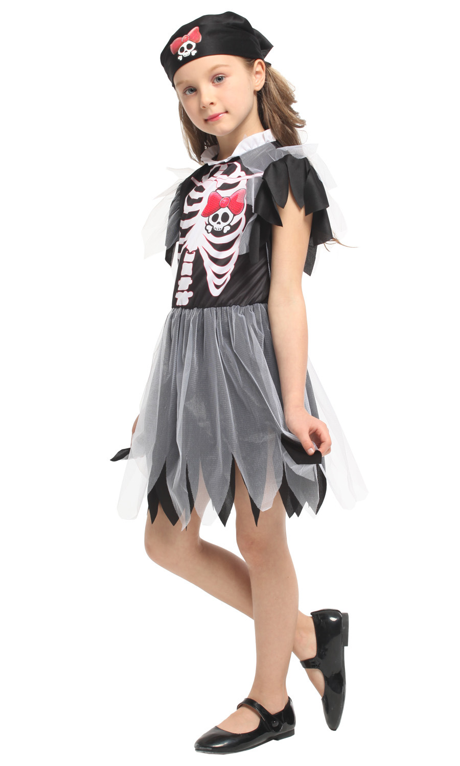 万圣节表演服g-0339俏皮幽灵小女孩g-0344俏皮骷髅海盗女cosplay