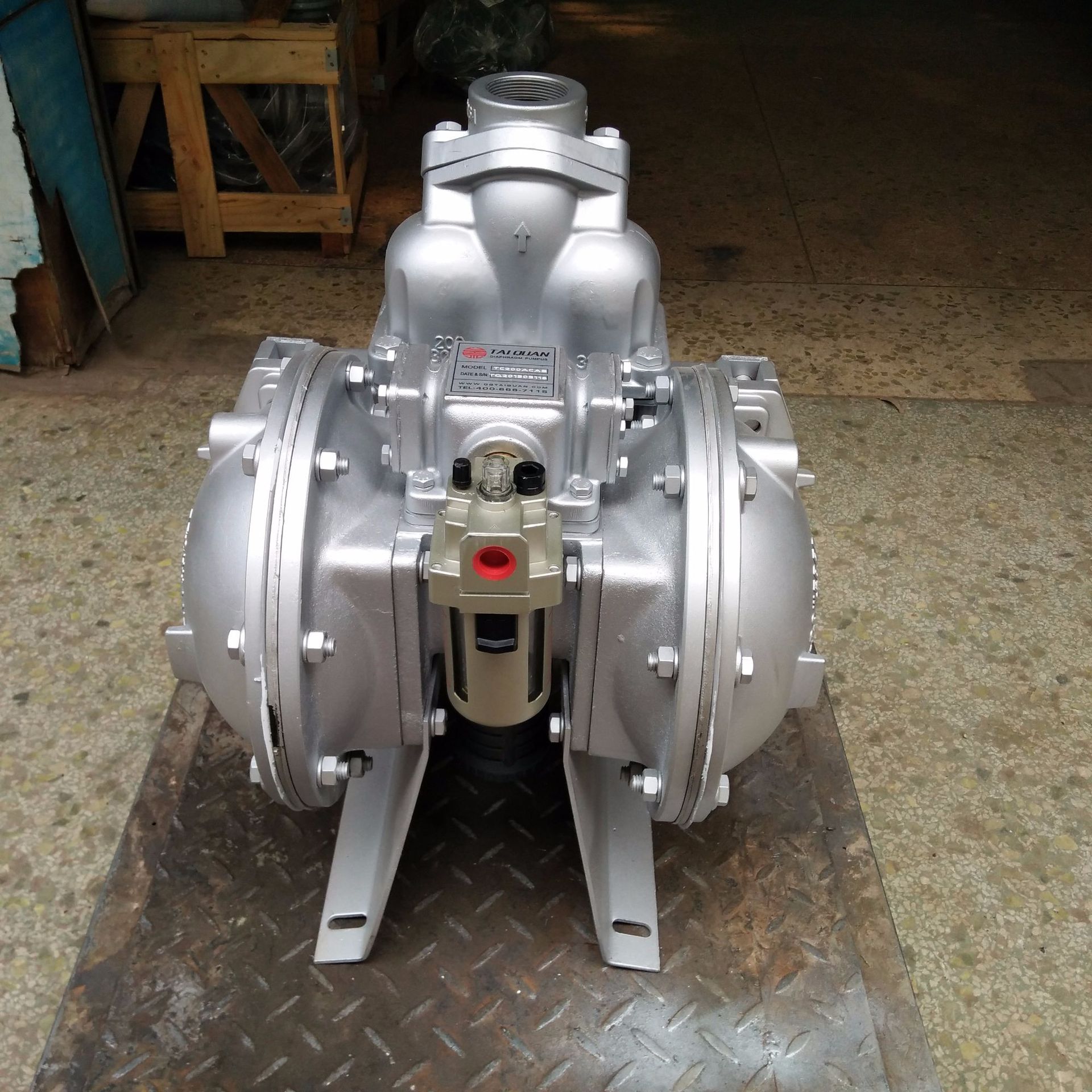 不锈钢往复隔膜泵 气动活塞式隔膜计量泵 东莞厂家直销卧式泵轴泵