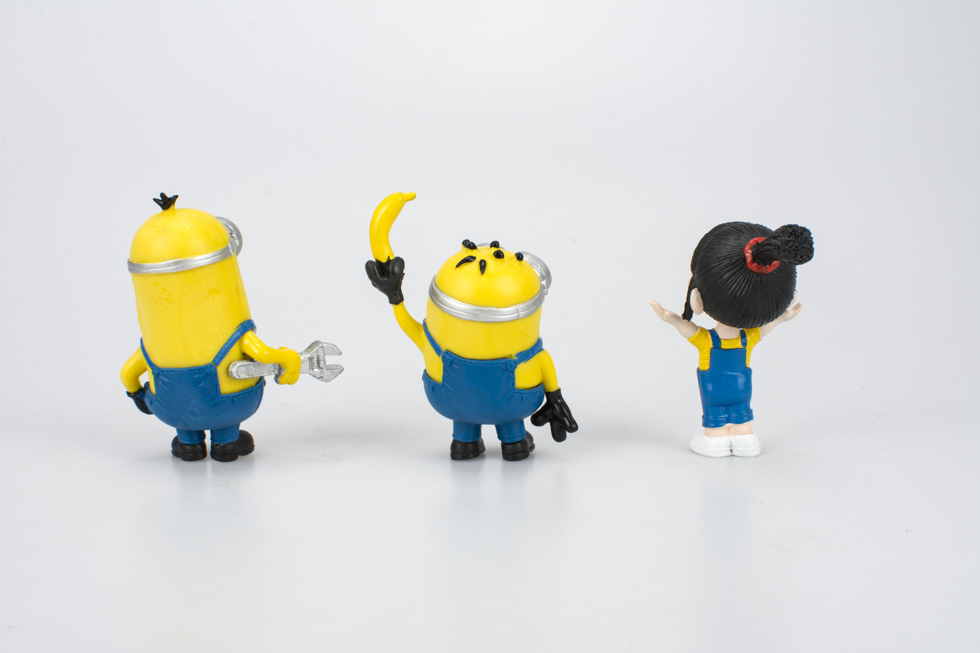 热卖小黄人神偷奶爸卑鄙的我香蕉阿格蕾丝塑胶公仔手办卡通模型