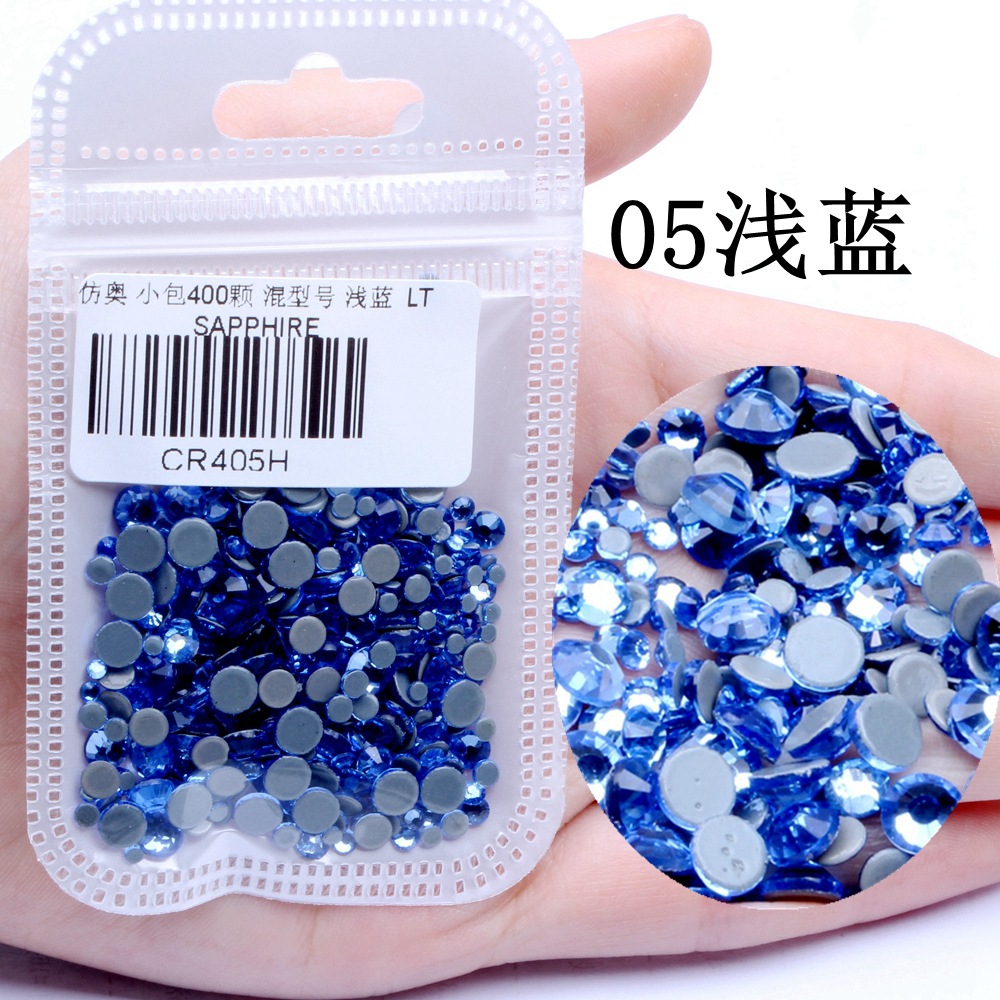 PUUCAI Imitation Austrian Hot Drilling Ss6-ss20 Mixed Model 400 PCs Factory Wholesale DIY Mobile Phone Beauty Stick-on Crystals