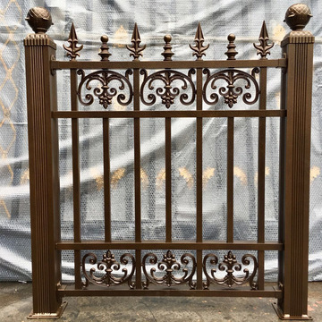 厂家供应铝合金围墙护栏 欧式铝艺栏杆 小区庭院围墙 铝艺护栏