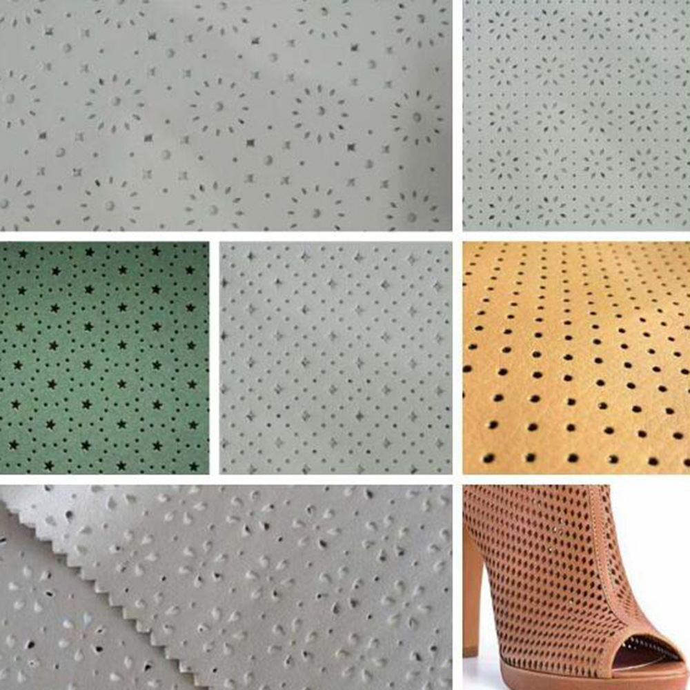 苏州工厂鞋面冲孔数控机械皮革鞋材冲孔皮料压纹镂空鞋材冲孔定制