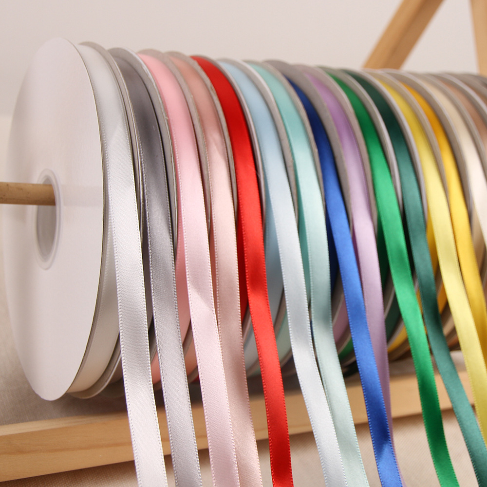 1cm厘米宽91米长 蓝色系加密缎带丝带绸布带浅蓝天蓝海蓝深蓝孔蓝