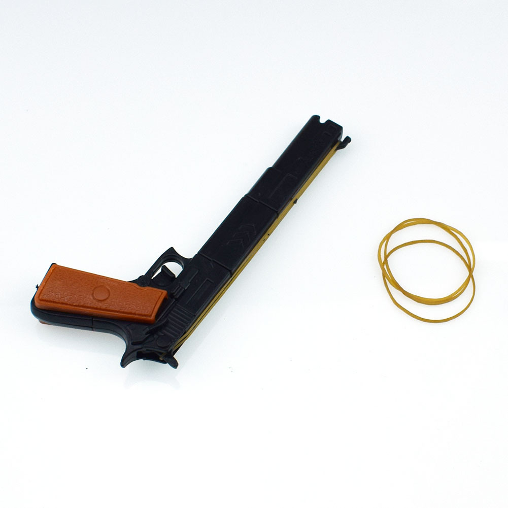 塑料拼装两节皮筋枪来福枪玩具智力组装扭蛋玩具小店超市速卖通