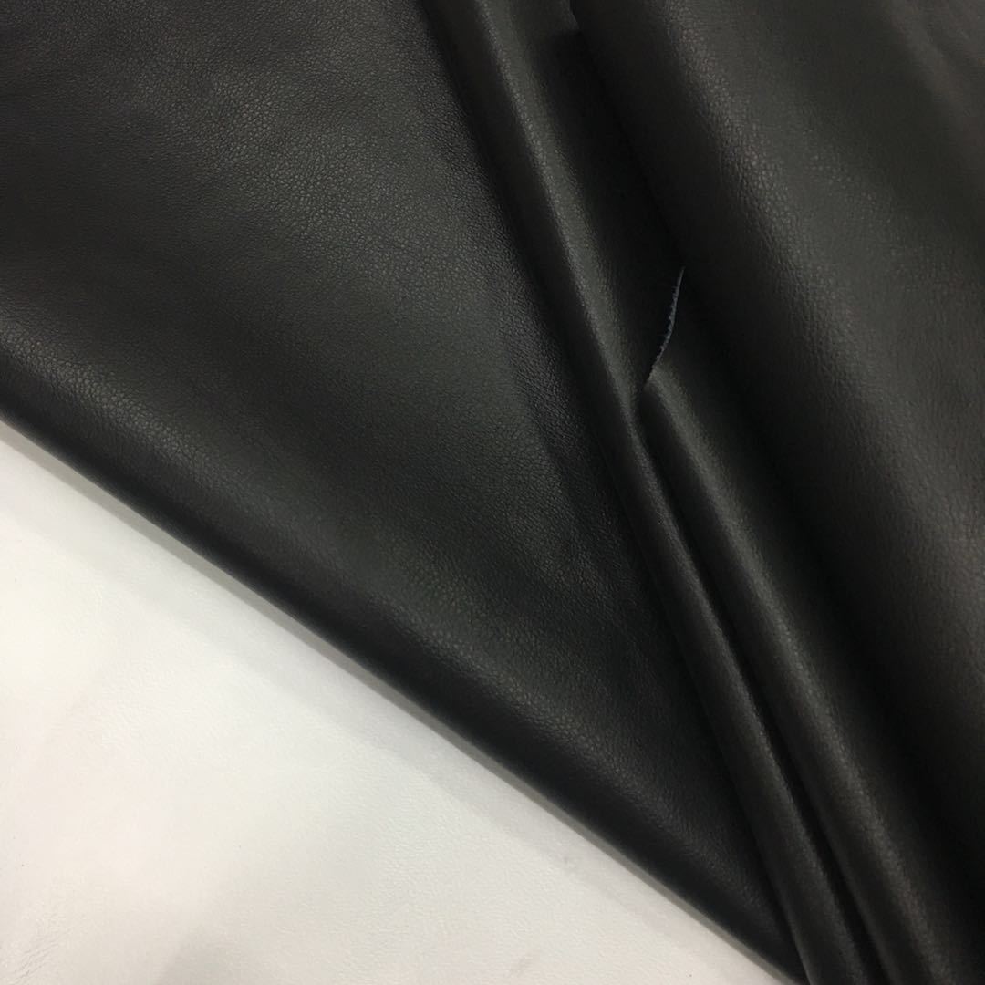 源头厂家批发超纤贴皮牦牛纹路真皮皮革