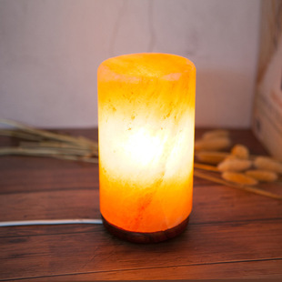 厂家批发圆柱形状盐灯 各种造型 可以定做 各种盐房,汗蒸房材料