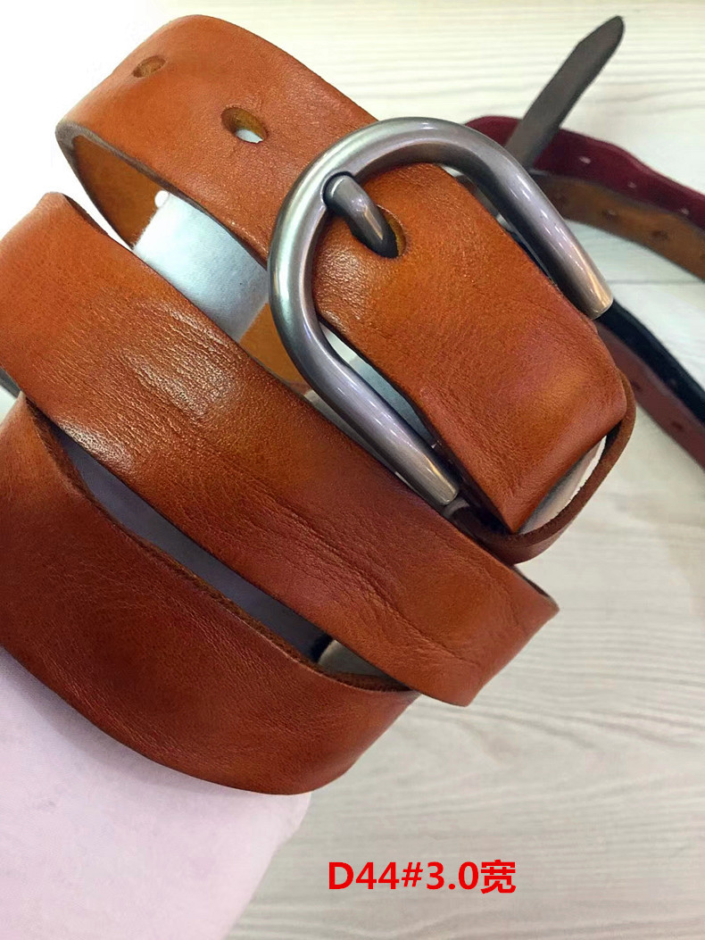 头层牛皮腰带,植鞣革腰带d44#3.0宽树榚皮头层牛皮皮带批发