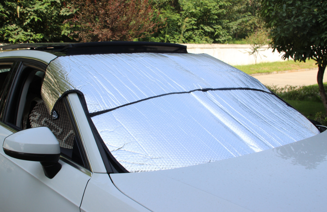 汽车遮阳挡定制铝箔防晒隔热遮阳板磁性前挡太阳挡加棉加厚oem