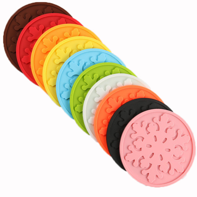 硅胶杯垫 隔热垫耐高温防滑软胶杯垫 防烫耐热盘碗餐具垫子