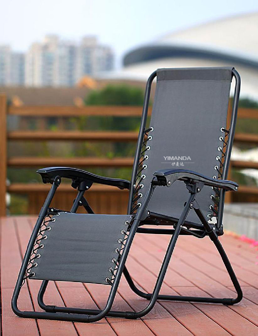 出口欧美品质折叠拉夫马躺椅-户外休闲折叠躺椅