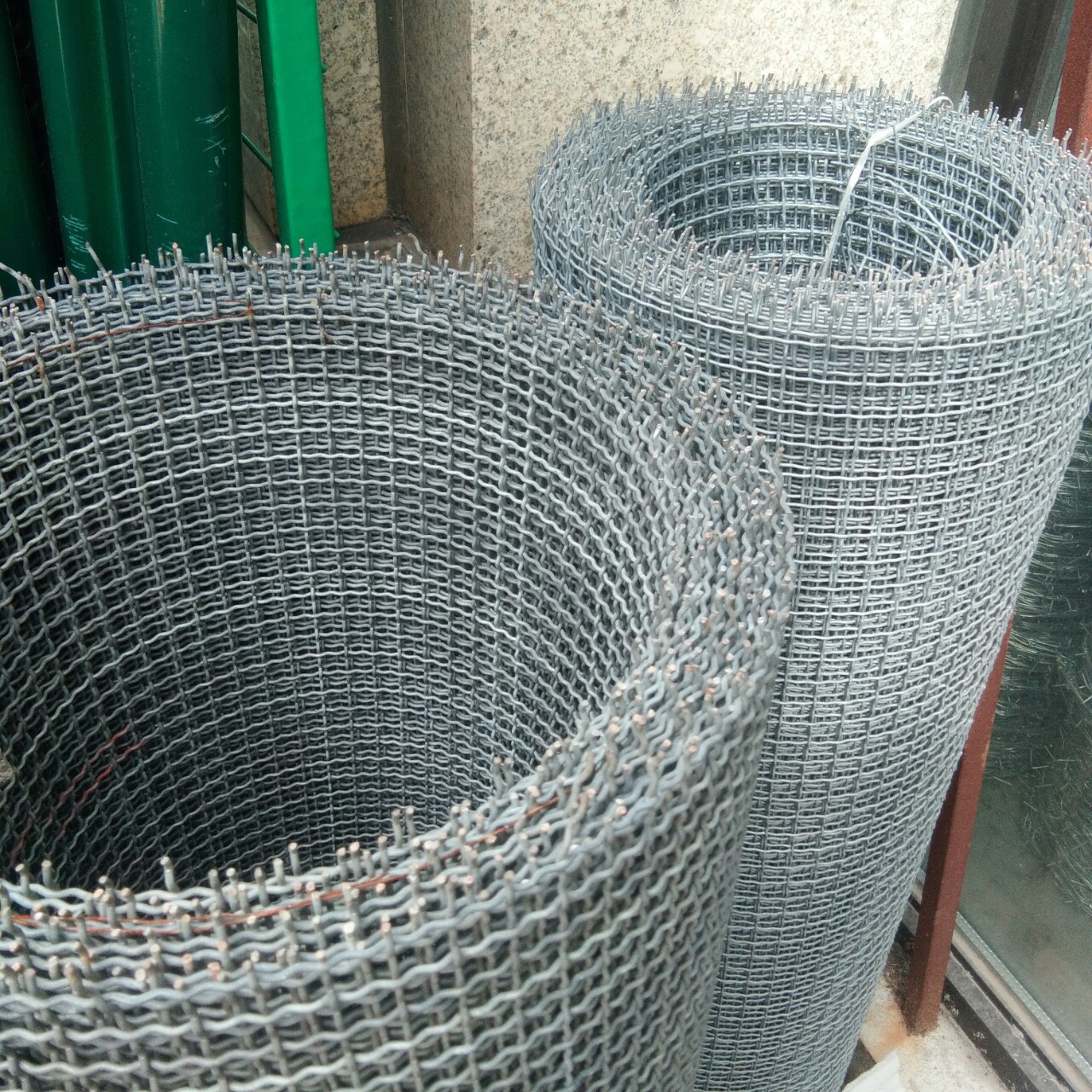 徐州钢丝轧花网养殖钢丝网 热镀锌编织轧花网 丝径2.3mm