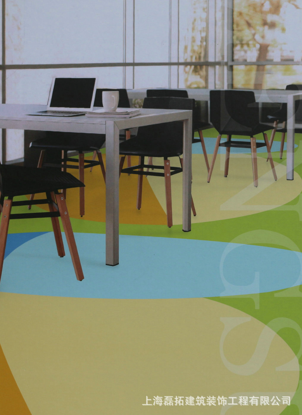 厂家销售梦塑梦4号弹性地板 商用展厅地板医院学校幼儿园塑胶地板