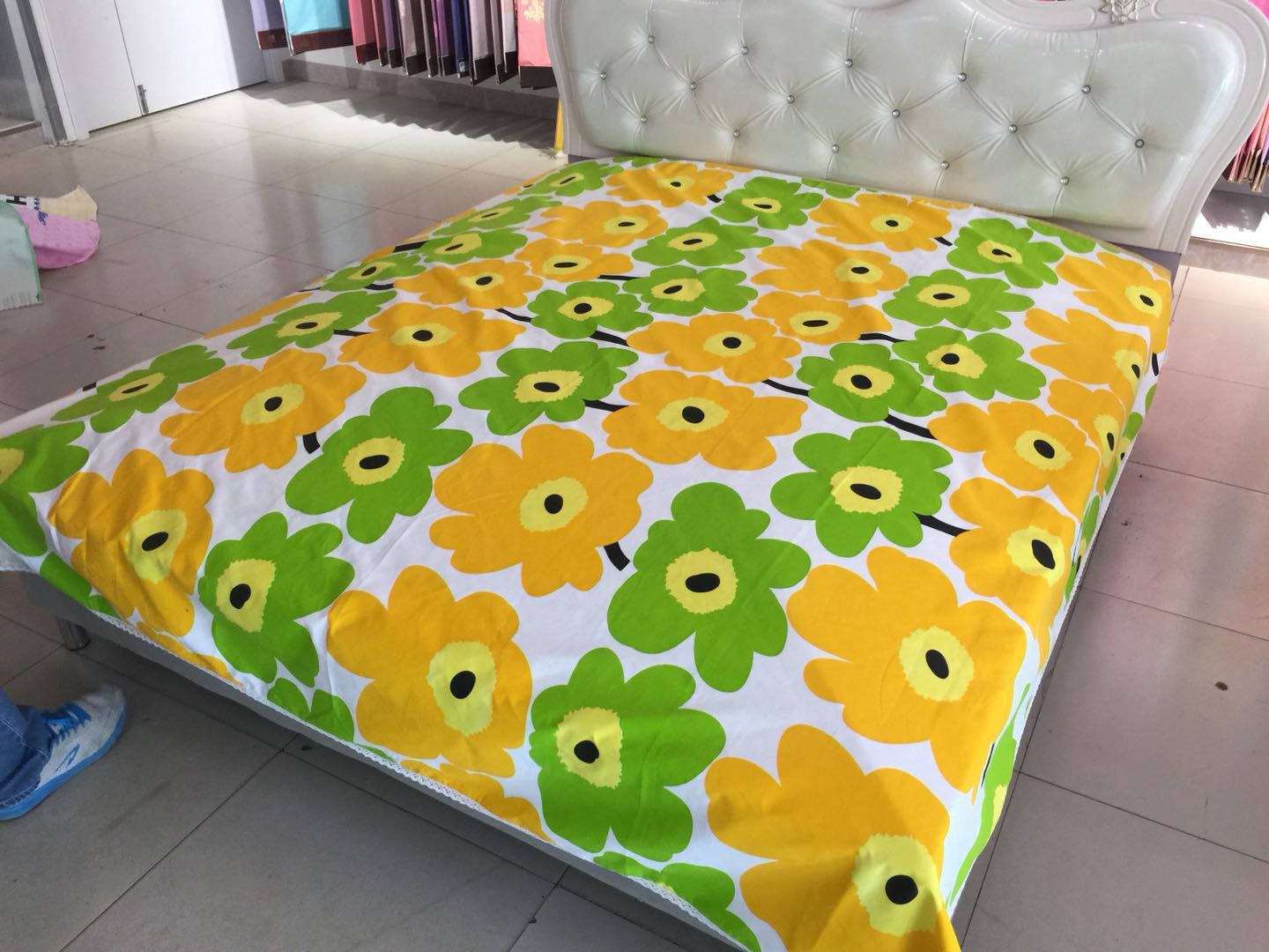 涤纶聚酯纤维 双人被单 图案齐全布料床单2.3宽幅四季布匹时尚