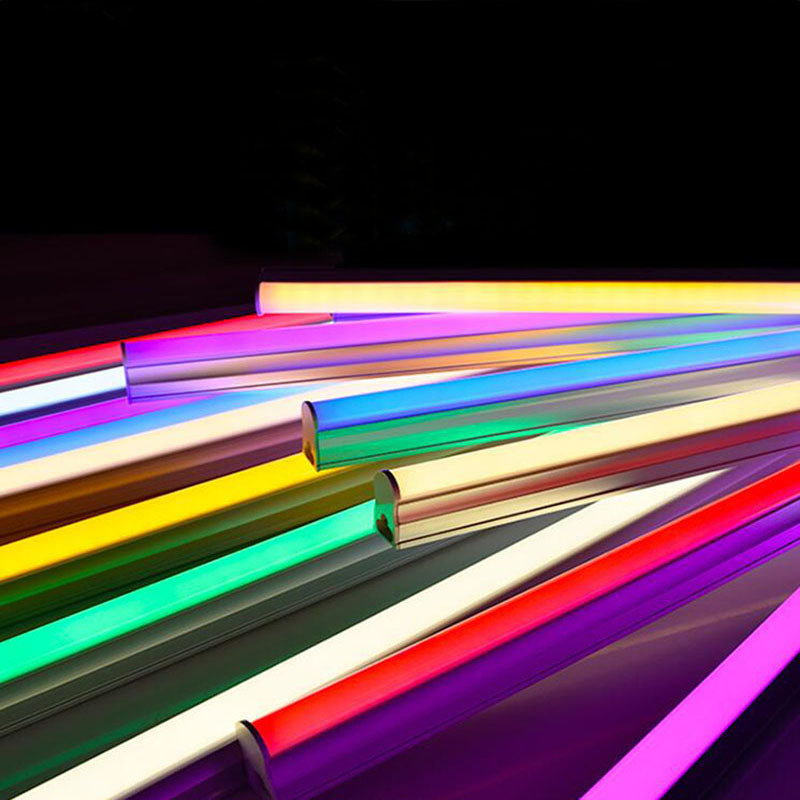 彩色灯管t5 彩色led灯管t5一体化彩色灯管t5蓝光红光绿光粉色彩光