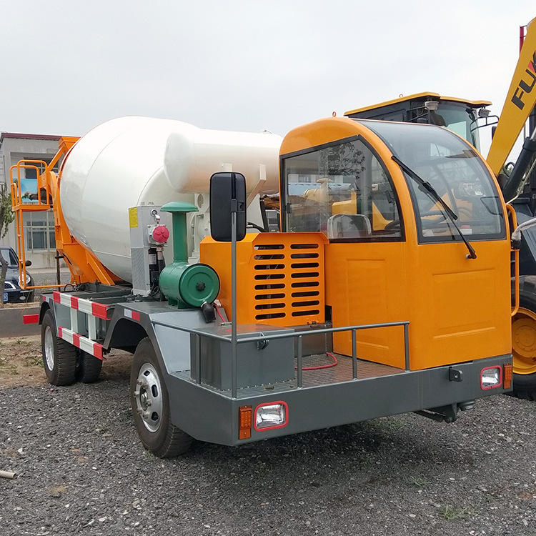 可定制小型四轮移动式搅拌车农用水泥罐车小型混凝土搅拌运输车