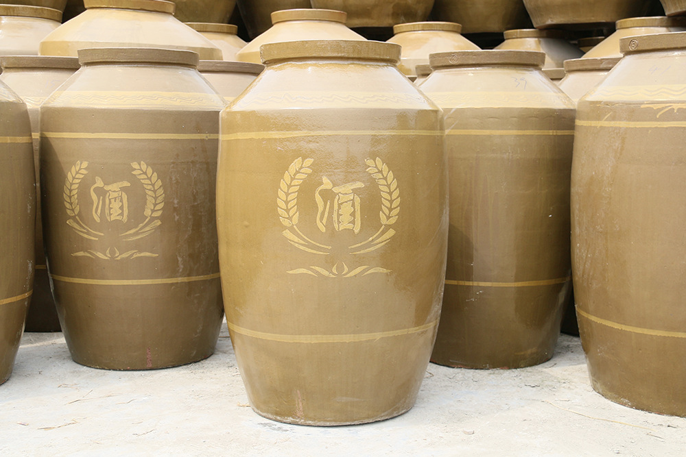 厂家批发大酒坛 优质土陶存酒容器 陈酿大坛子陶瓷500斤定制logo