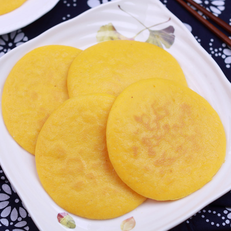 三益真 椰香玉米饼 冷冻半成品家庭早餐饼粗粮面食北方面点贴饼子