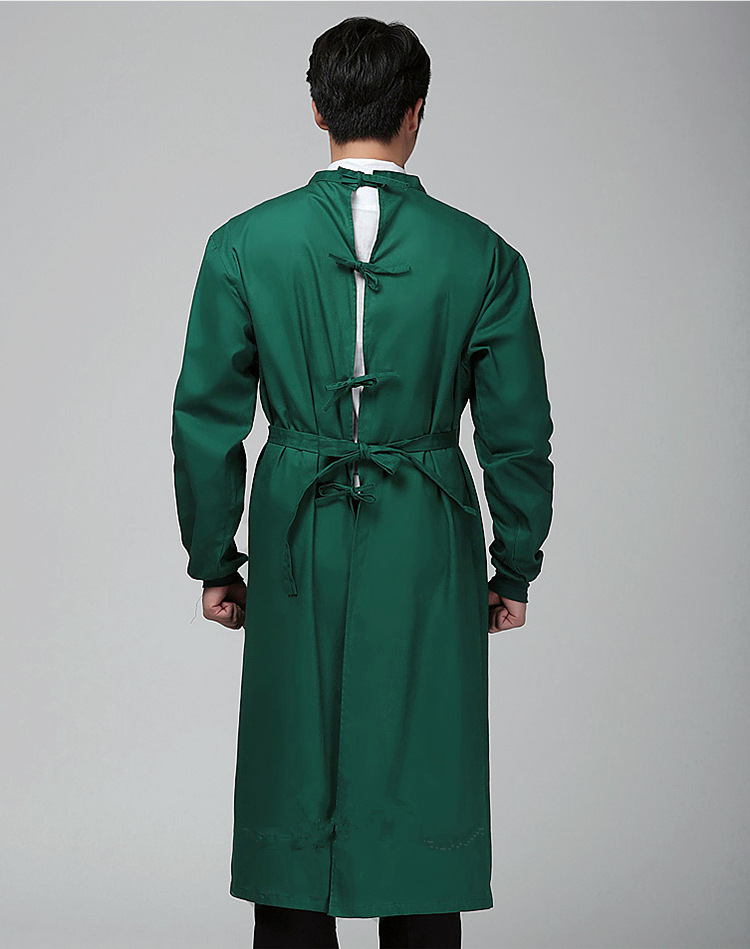 手术衣反穿式手术室隔离衣男女长袖医生服白大褂护士洗手服批发
