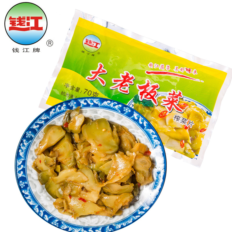 钱江大老板菜70g榨菜片咸菜下饭菜