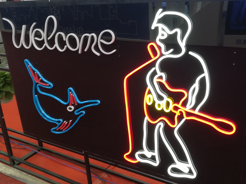 创意led霓虹灯带发光字 柔性灯带字 广告招牌字发光图案字