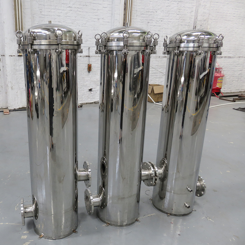 南沙晨兴厂家直销超滤前置保安精密过滤器3芯食品级饮料用水设备