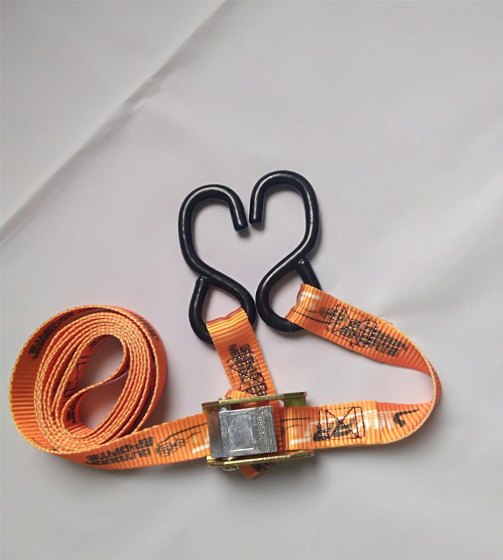 工厂直销定制涤纶货物捆绑带摩托车绑带压扣拉紧带印花