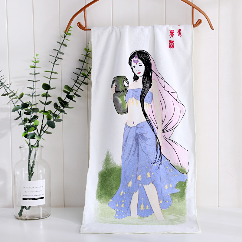 变色毛巾35*75加厚神奇创意魔术毛巾会脱衣服的毛巾可加logo厂家