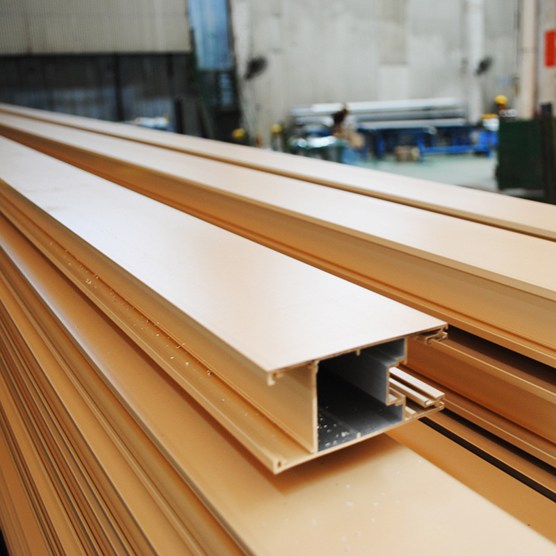 佛山铝材生产厂家 表面铝门框型材 重型推拉门铝合金边框型材