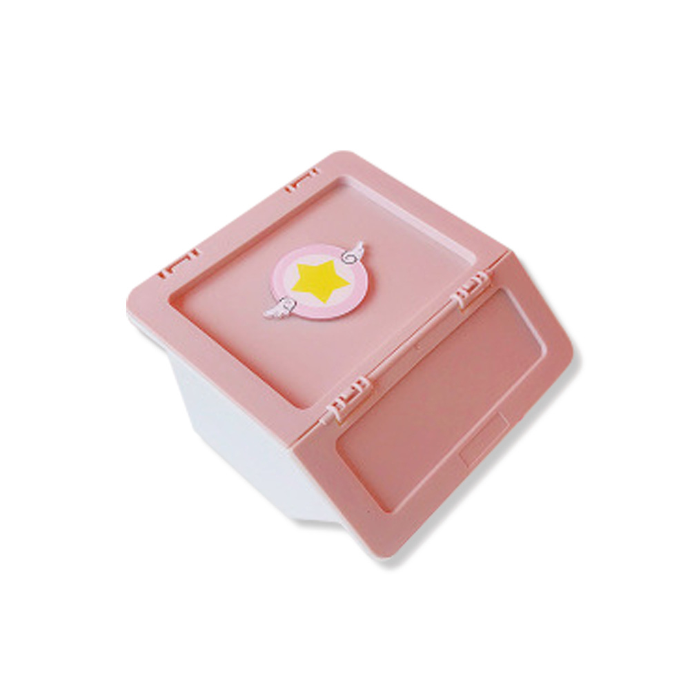 日韩可爱少女心学生桌面日系迷你收纳盒储物整理收纳盒粉色收纳桶