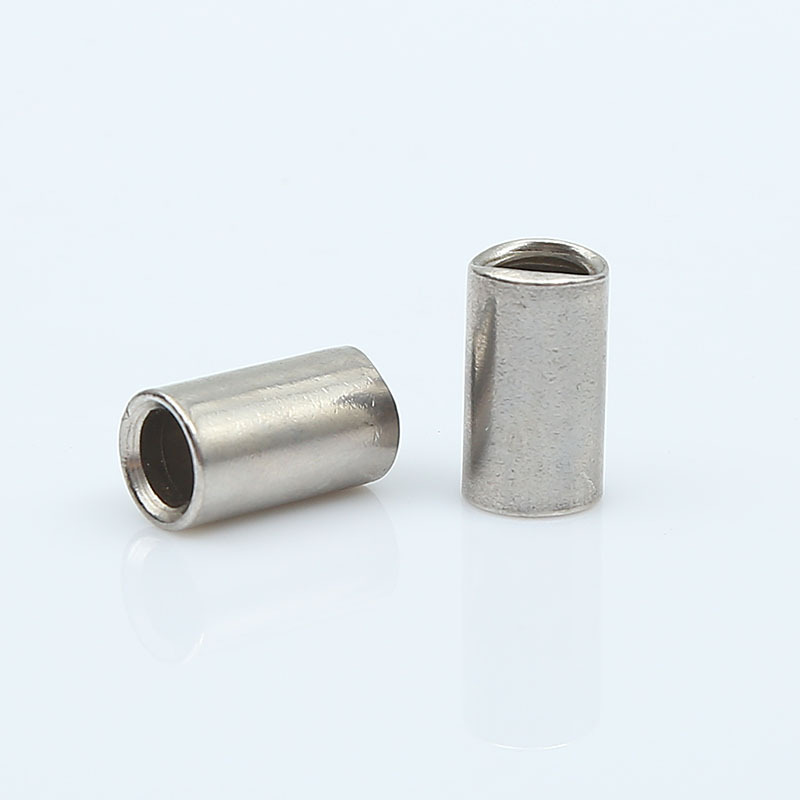 厂家直销304不锈钢加长圆螺母 圆柱螺帽 圆筒螺母 连接螺母订做