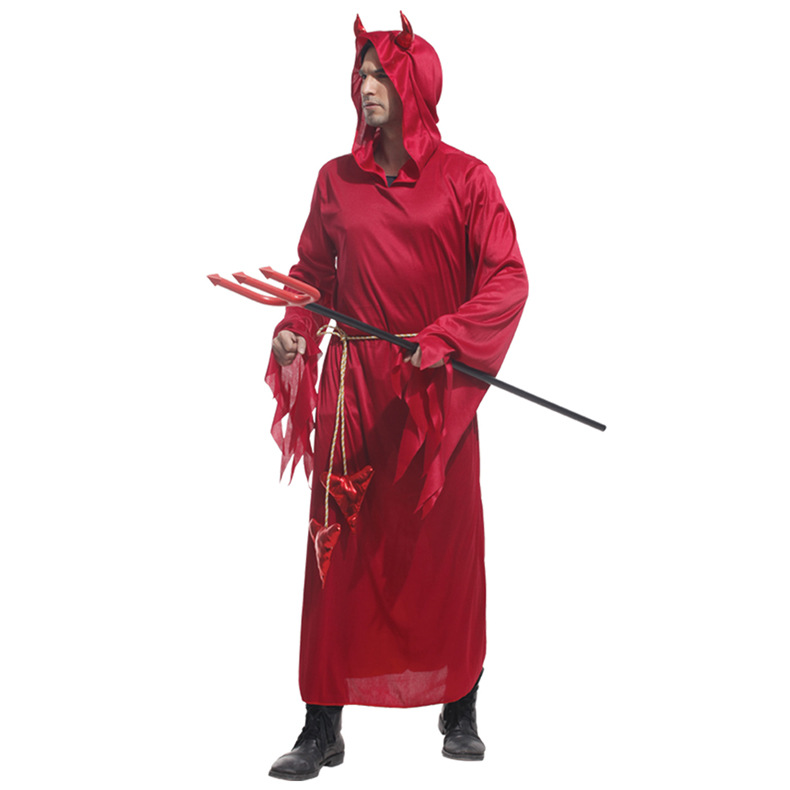 万圣节服装成人男女款演出服鬼衣恶魔魔鬼服装死神吸血鬼披风