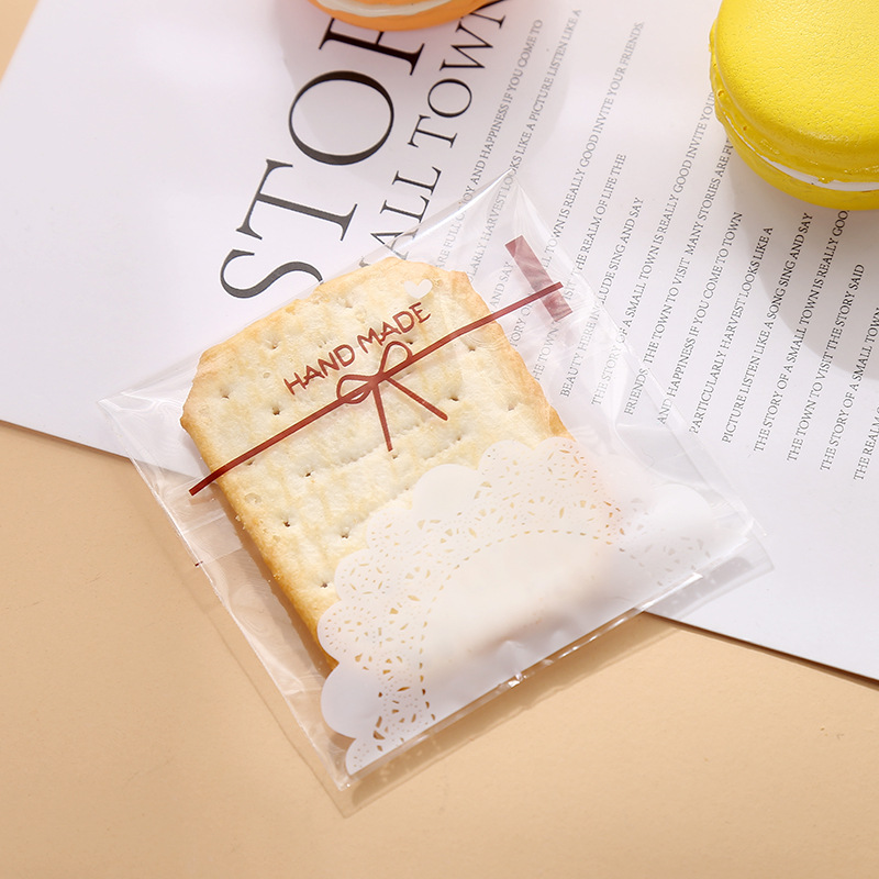 创意零食8丝塑料包装袋动物卡通儿童饼干袋透明食品包装袋定制