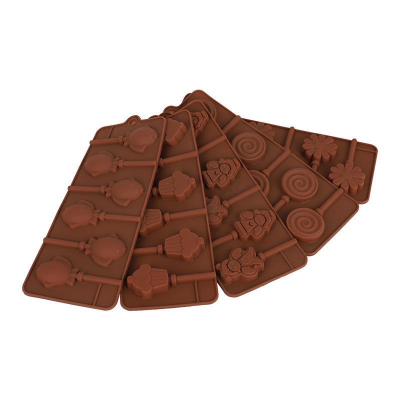 Cake Making Tools Silicone Mold Baking Utensils Set Love Lollipop Chocolate Mold Wholesale Customization